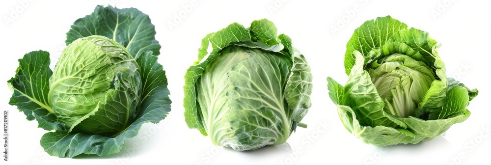 cabbage isolated on white background cabbage isolated on white background
