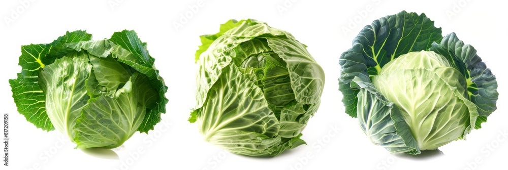cabbage isolated on white background cabbage isolated on white background