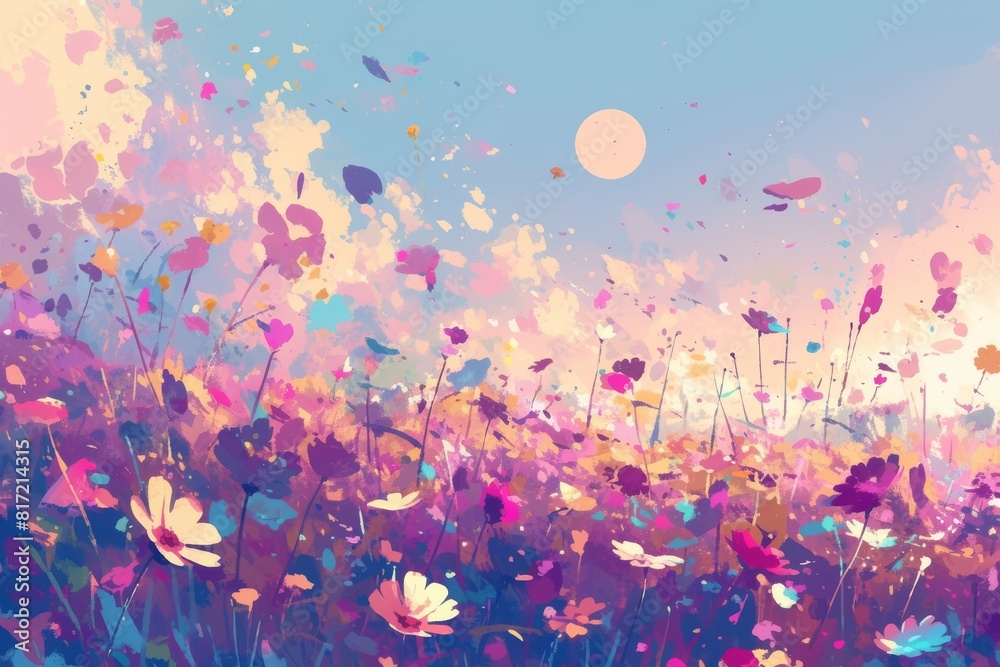 Muted colors and soft textures merging lofi and reality Muted colors and soft textures merging lofi and reality