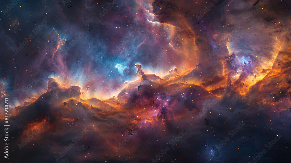 Mesmerizing Abstract Photo of a Celestial Nebula Capturing the Beauty of Space's Mystical Clouds Mesmerizing Abstract Photo of a Celestial Nebula Capturing the Beauty of Space's Mystical Clouds