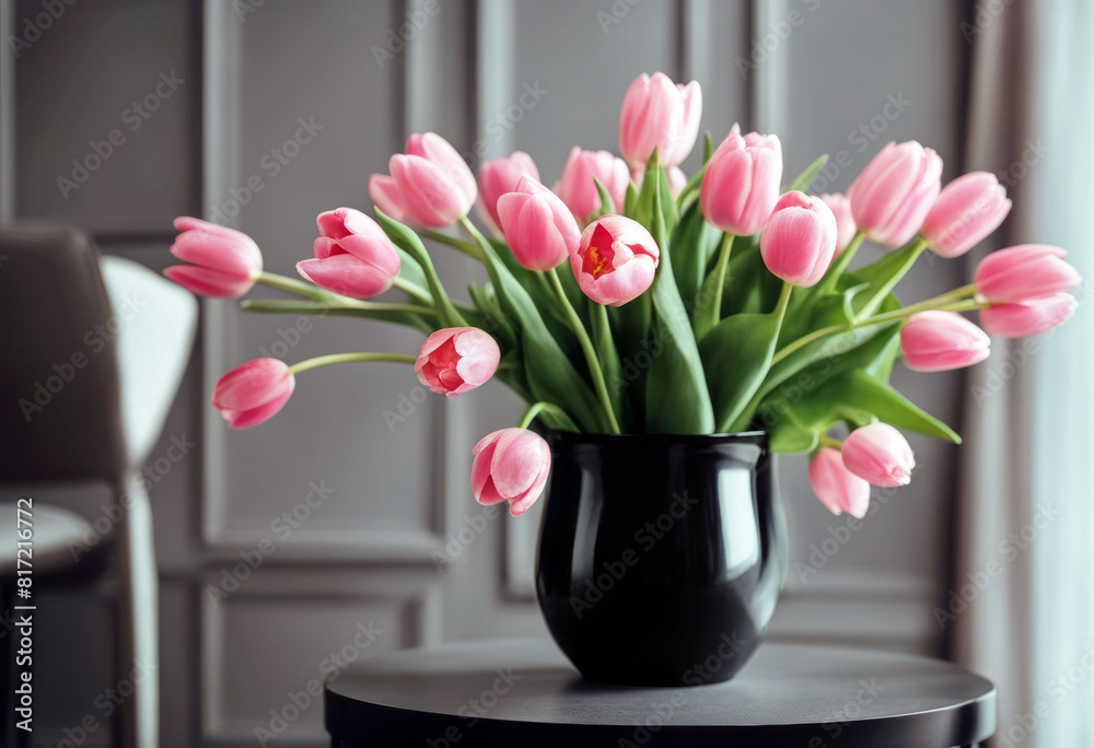 'floral interior Beautiful tulips standing pink chair bouquet black Flower Summer Wedding Nature Birthday Leaf Gift Interior Black Celebration Plant Event Photography Bride Colors Botany Decoration' 'floral interior Beautiful tulips standing pink chair bouquet black Flower Summer Wedding Nature Birthday Leaf Gift Interior Black Celebration Plant Event Photography Bride Colors Botany Decoration'