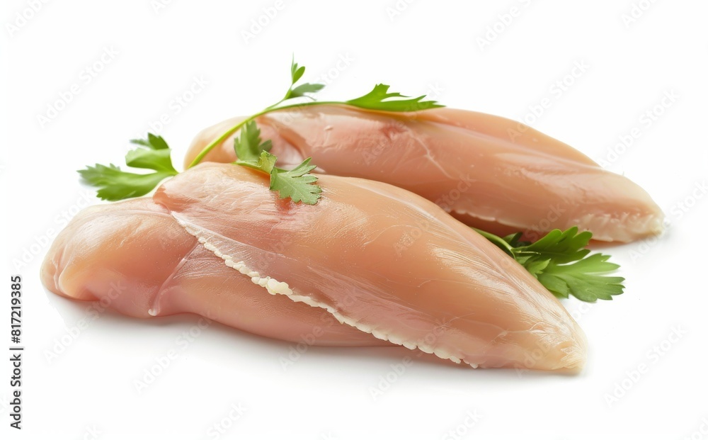 chicken meat raw isolated on white background chicken meat raw isolated on white background