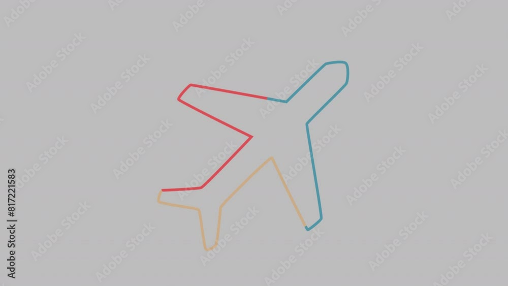 Animated Aeroplane Icon With Alpha Animated Aeroplane Icon With Alpha