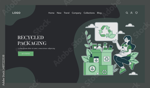 ethical cosmetics. Flat Vector Illustration