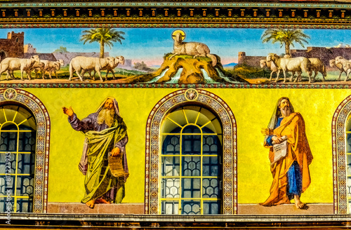 Disciples Lamb Mosaics Paul Beyond Walls Rome Italy