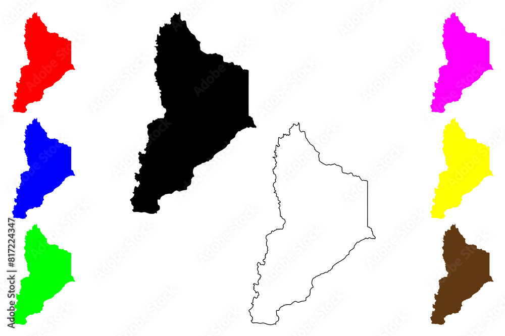 Neuquen (Region of Argentina, Argentine Republic, Provinces of Argentina) map vector illustration, scribble sketch Neuquén Province map Neuquen (Region of Argentina, Argentine Republic, Provinces of Argentina) map vector illustration, scribble sketch Neuquén Province map