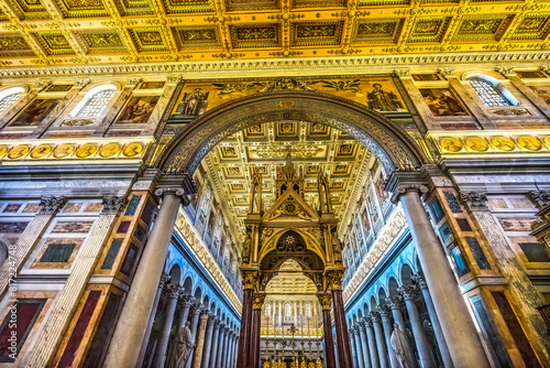 Ciborium Tomb Papal Basilica Paul Beyond Walls Rome Italy