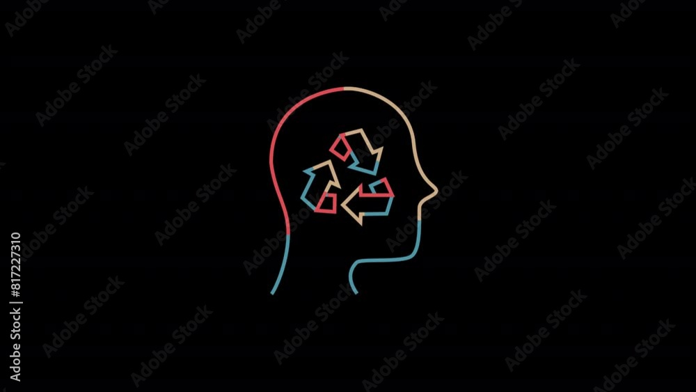 Animated Eco Thinking Icon With Alpha Animated Eco Thinking Icon With Alpha