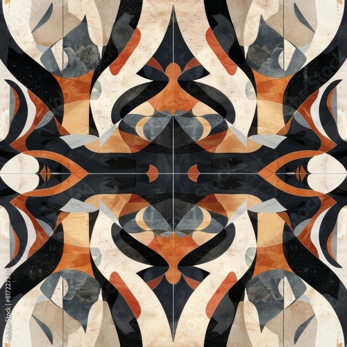  Abstract Pattern that explores the concept of duality and contrast