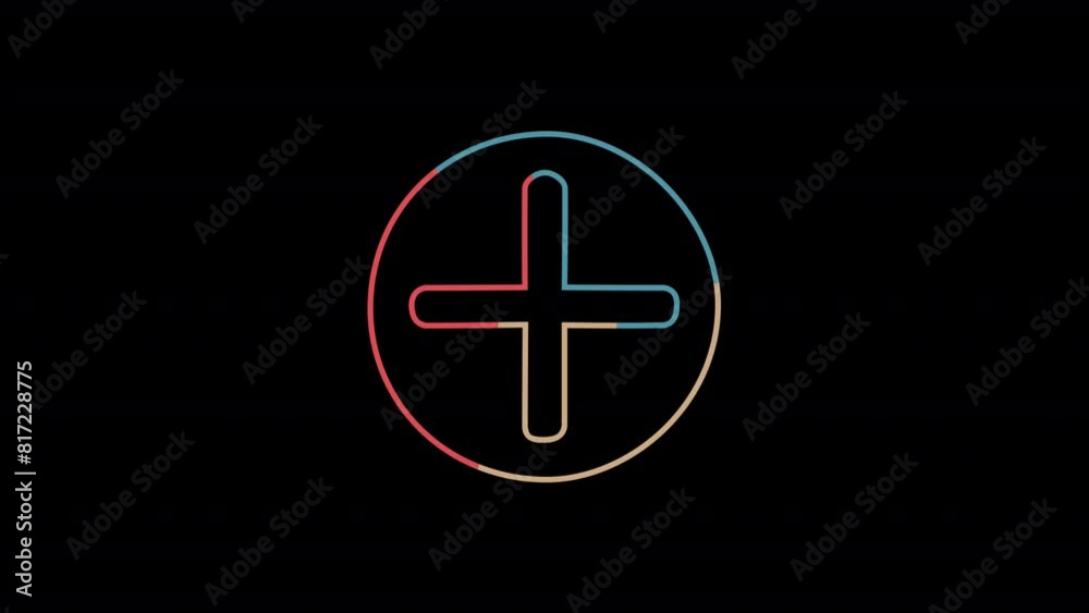 Animated Hospital Sign Icon With Alpha Animated Hospital Sign Icon With Alpha