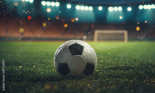 Soccer in a stadium