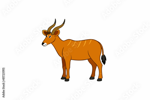 eland cartoon vector illustration