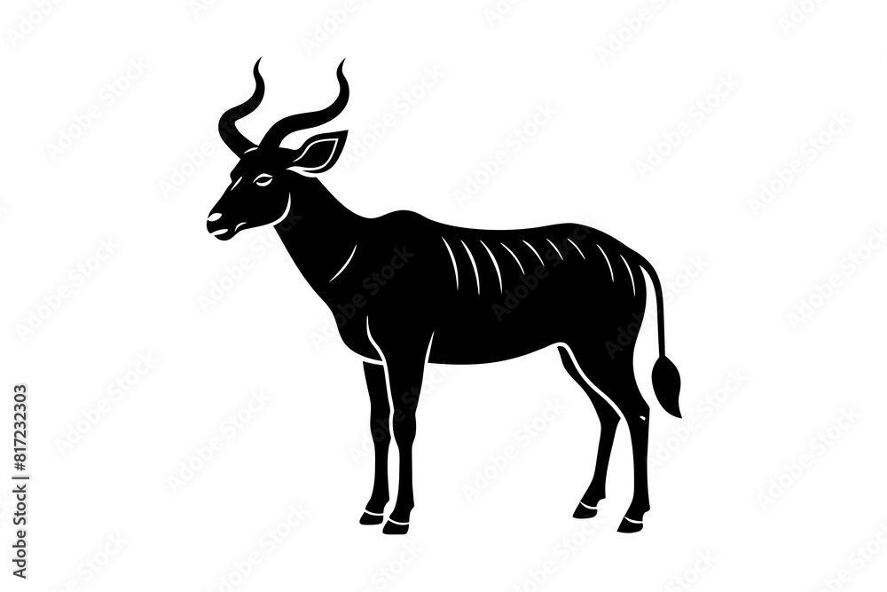 eland vector silhouette illustration eland vector silhouette illustration
