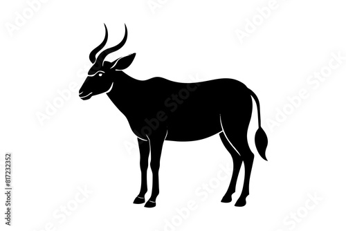 eland vector silhouette illustration