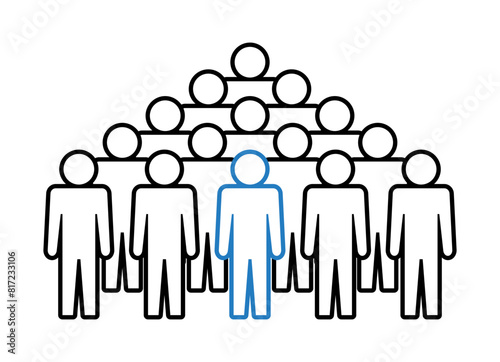 Symbol, ikona ludzi. Plik wektorowy.