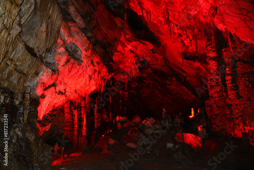 A view from Gokgol Cave in Zonguldak, Turkey photo