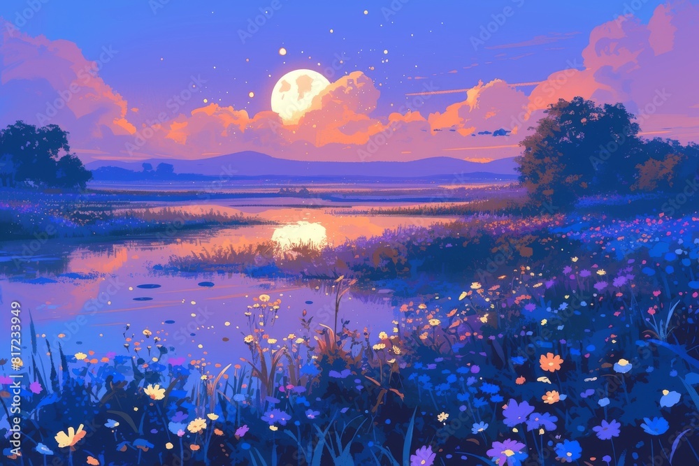 Calming flower arrangements with lofi Calming flower arrangements with lofi
