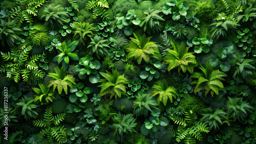 A close-up of fresh green leaves in a natural setting
