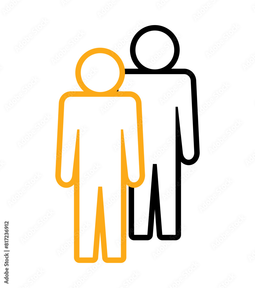 Symbol, ikona ludzi. Plik wektorowy.