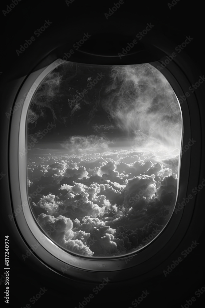 clouds in the aircraft's porthole
clouds in the aircraft's porthole