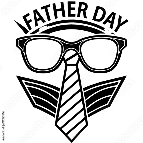 happy fathers day t-shirt svg design vector illustration  photo