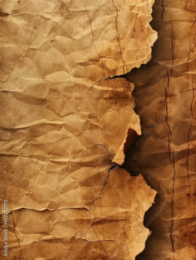 Old ripped torn grunge paper backgrounds creased crumpled poster backdrop surface placard, brown poster empty space Old ripped torn grunge paper backgrounds creased crumpled poster backdrop surface placard, brown poster empty space