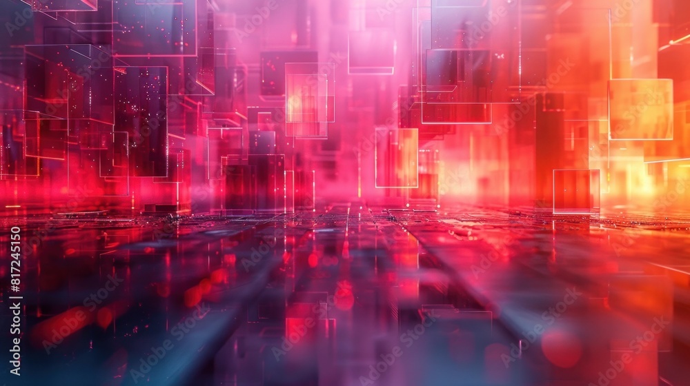 An abstract, geometric pattern fills the full-frame digital grid background, evoking a sense of organized chaos. An abstract, geometric pattern fills the full-frame digital grid background, evoking a sense of organized chaos.