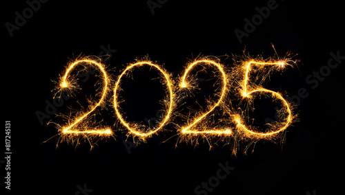 Sparkling type New Year 2025