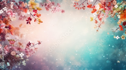 A stunning image with a vibrant blend of colors in the background