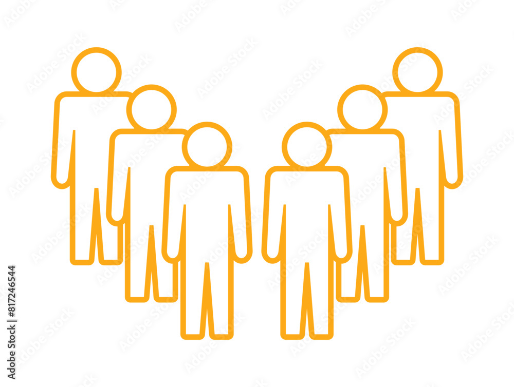 Symbol, ikona ludzi. Plik wektorowy.