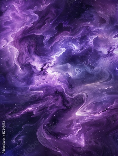 A Nebula inspired background with swirling purples abstract