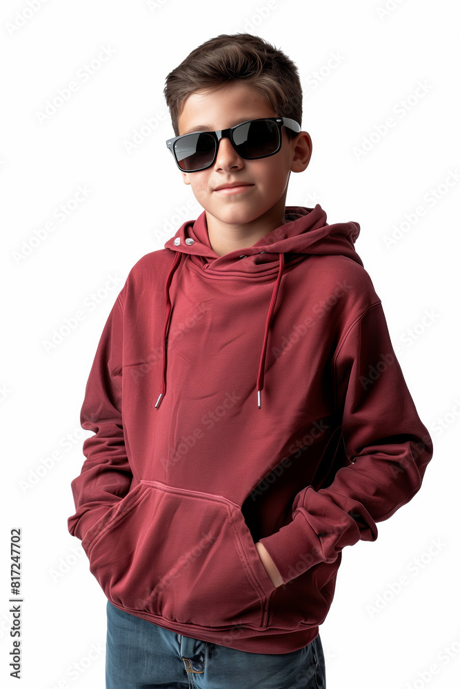 Young boy wearing trendy dress isolated on a white background Young boy wearing trendy dress isolated on a white background