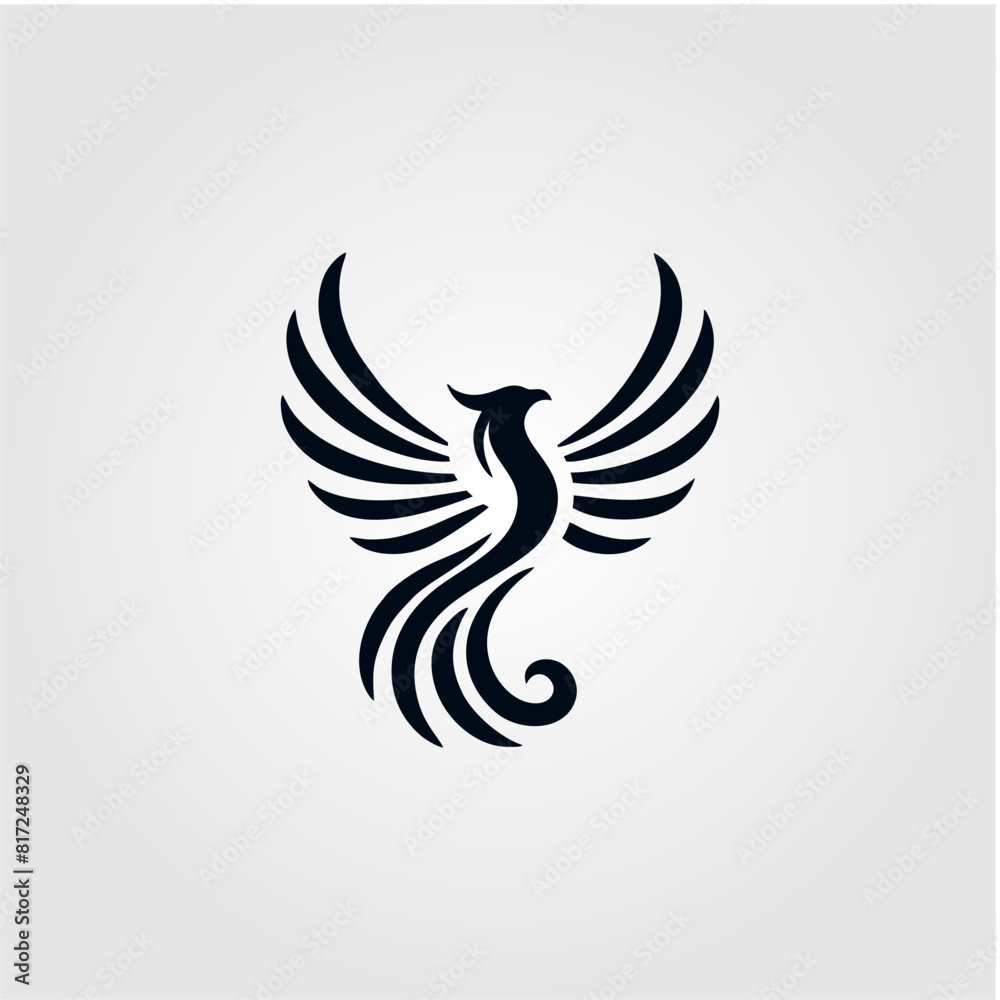 Obraz premium phoenix logo design vector