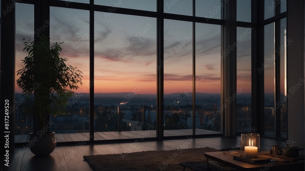 Fototapeta premium Beautiful and spacious living room