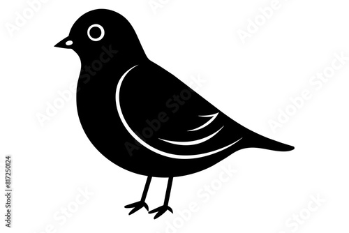 peep bird vector silhouette illustration