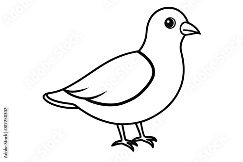 peep bird vector silhouette illustration