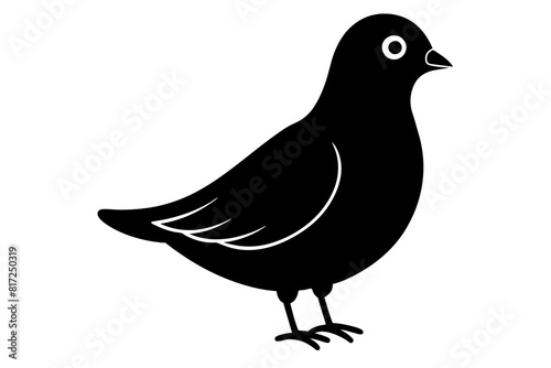 peep bird vector silhouette illustration