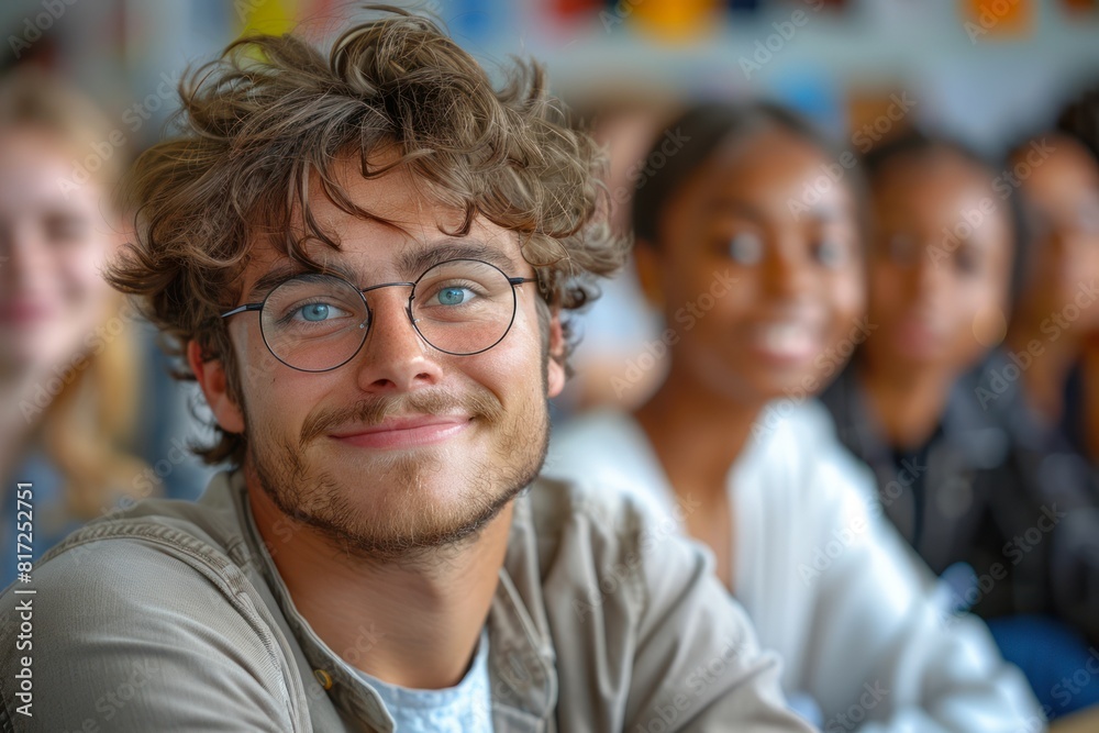 Photo portrait of a man university professor Photo portrait of a man university professor