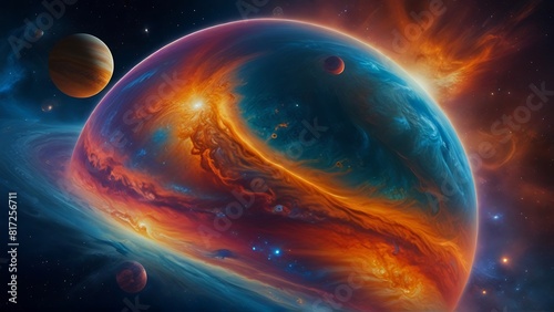 Cosmic Fantasy  Earth and Jupiter   s Moons Aligned