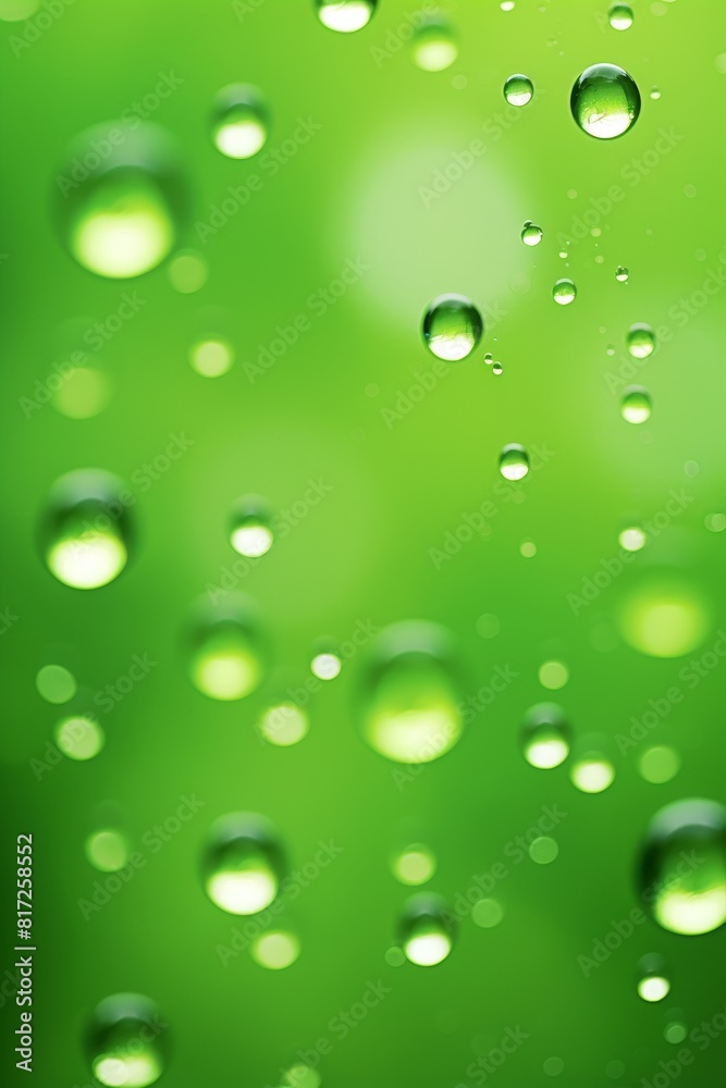 A green bokeh background with raindrops perfect as a copy space A green bokeh background with raindrops perfect as a copy space