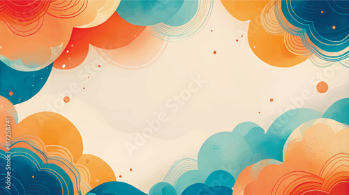 Vector illustration, A colorful banner template for the background. 
