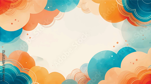 Vector illustration, A colorful banner template for the background. 