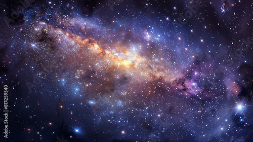 Stunning Landscape Photo of a Majestic Galaxy Capturing the Awe-Inspiring Beauty and Vast Wonders of the Cosmos in Vivid Detail