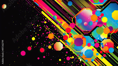 Abstract colorful background poster