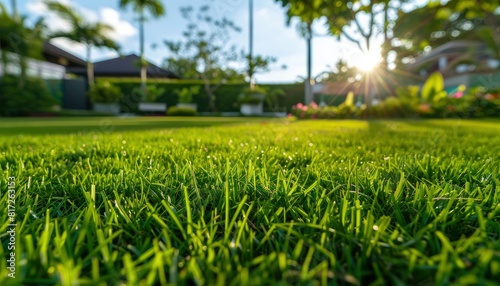 Grass as seen from an angle