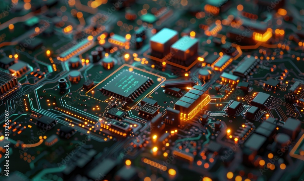 Circuit board background Circuit board background