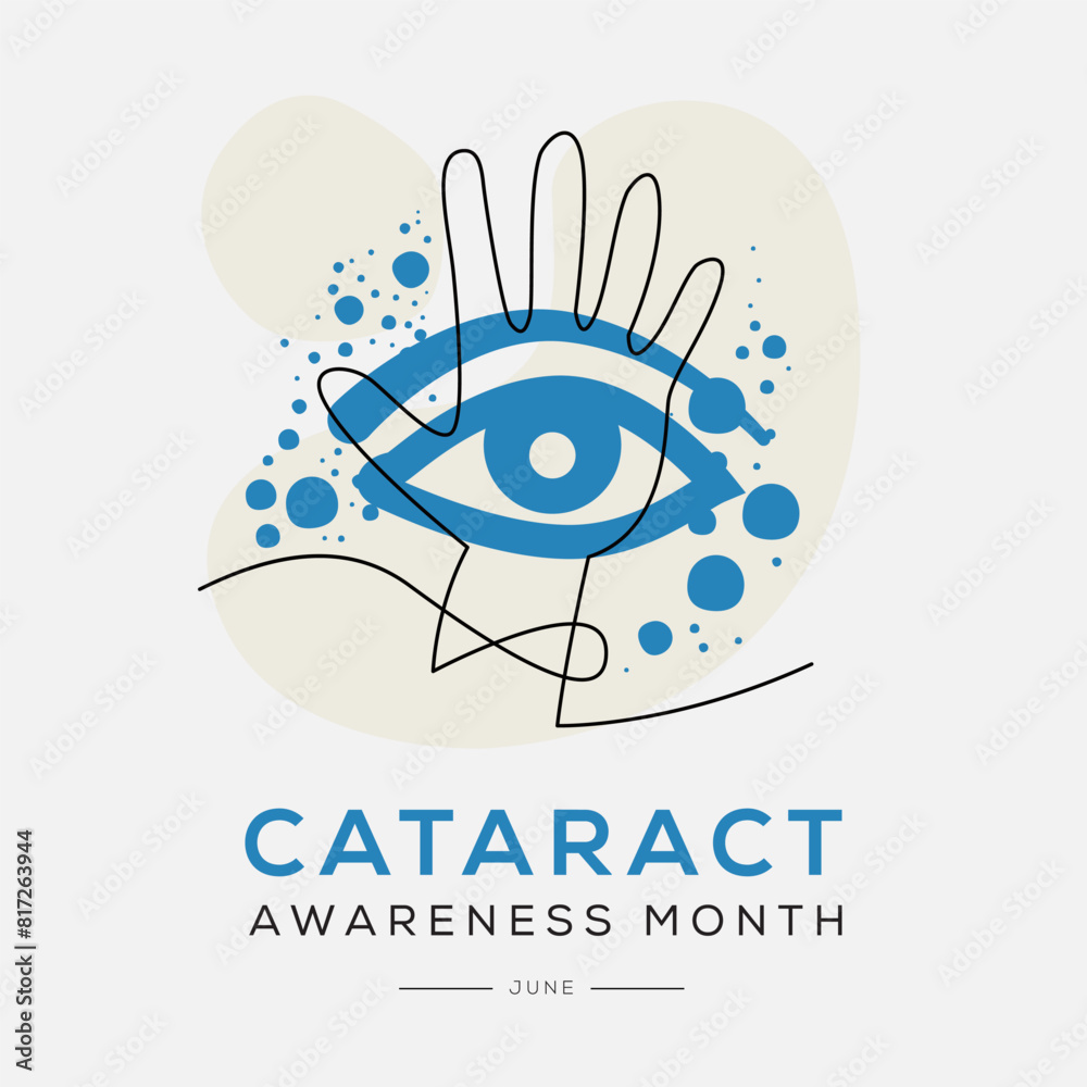 Obraz premium Cataract awareness month, held on May.