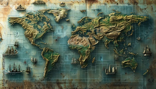 Image of the world map