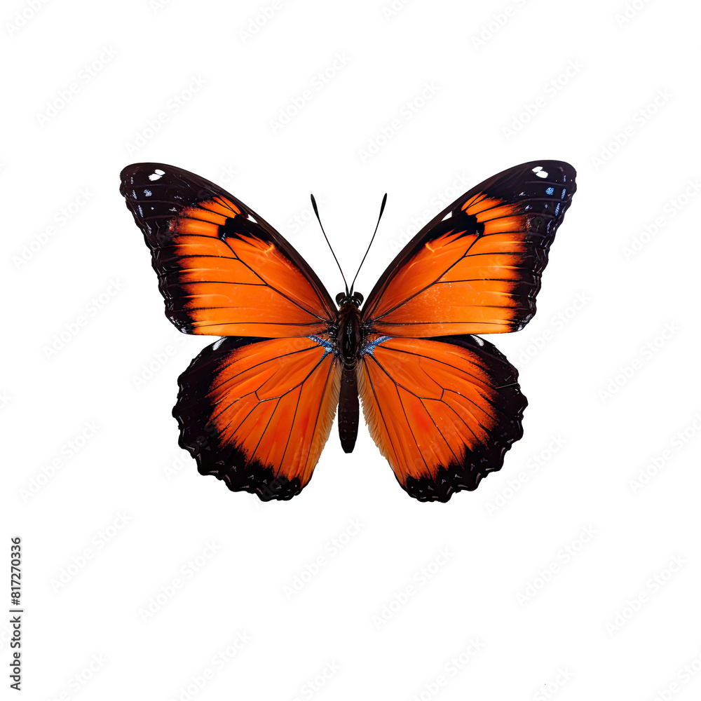 Fototapeta premium Graceful Butterfly in Isolated on Transparent Background