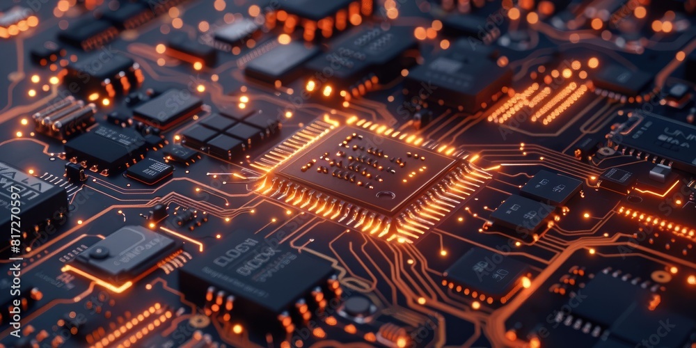 Circuit board background Circuit board background